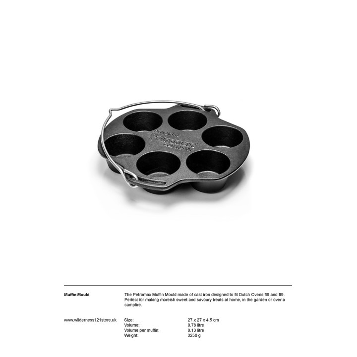 Petromax Muffin Mould mf6 fact sheet