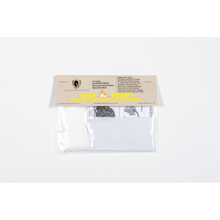 SURE Strip Military Tinder Packaging 