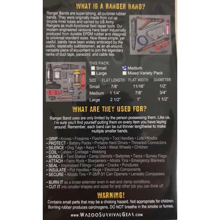 WAZOO - Ranger Bands Survival EDC Survival Gear