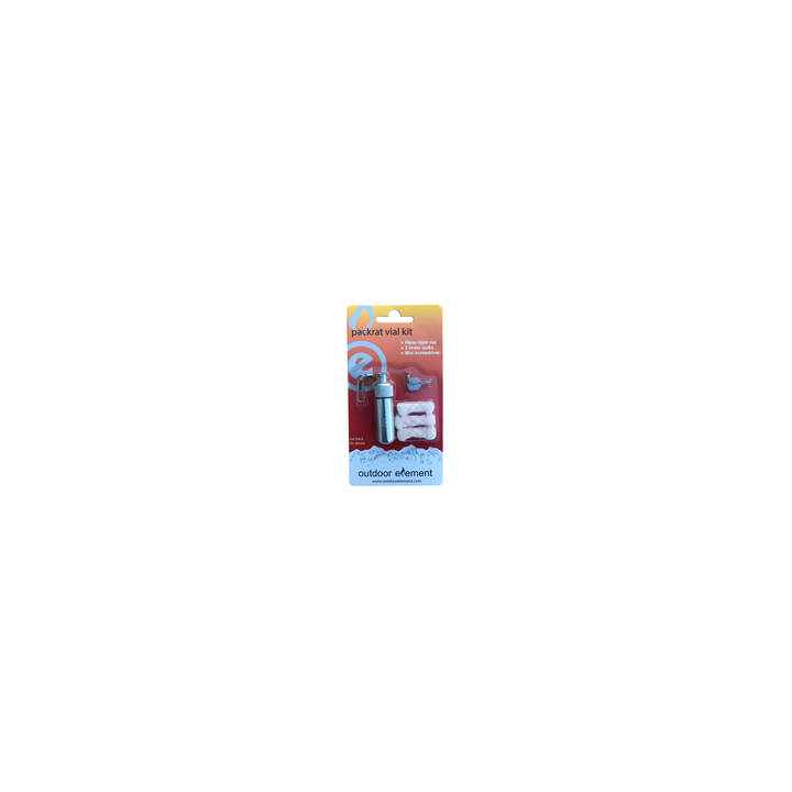 outdoor element packrat aluminium vial packaged