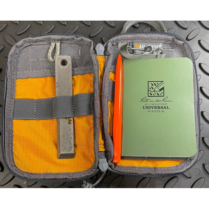 rogan mutt rpt pocket tool pry bar edc in note book cover