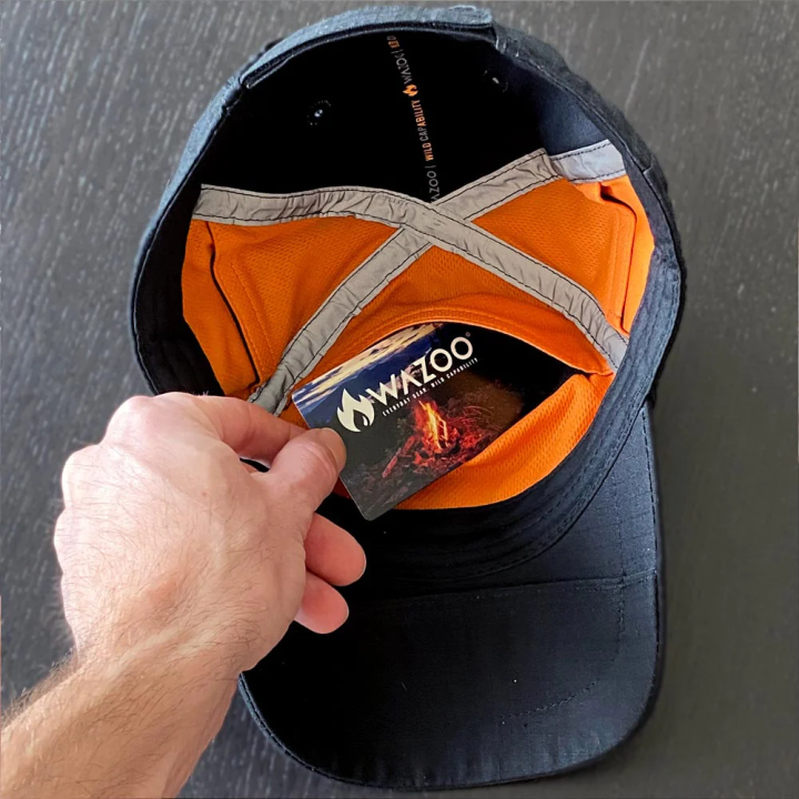 wazoo firecard in cache cap EDC emergency tinder