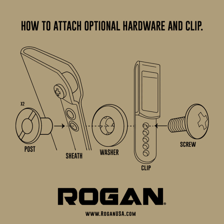 Rogan Kydex Sheath Clip Install
