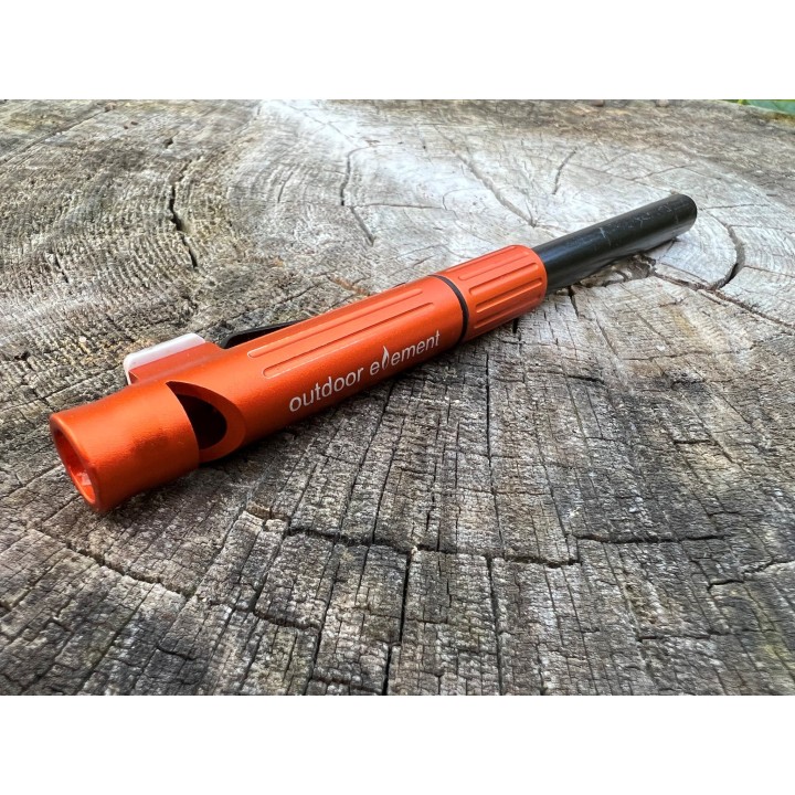 Outdoor element fire flute alternate view