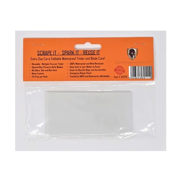 Go Prepared Spartanfire XL rear of packaging