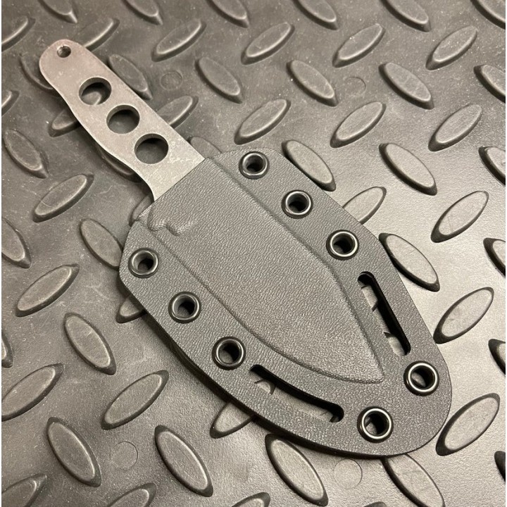 ROGAN RAVEN knife sheathed