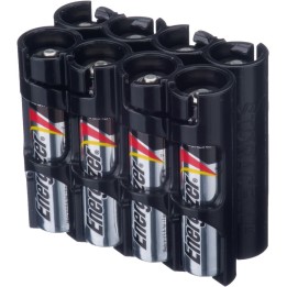 Powerpax Storacell Slimline 8 AAA Battery Caddy Black