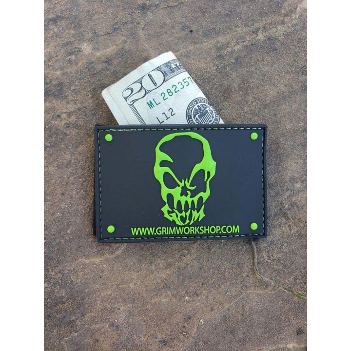 Grim Workshop - Skull Stash Morale Patch with hidden pocket and cash