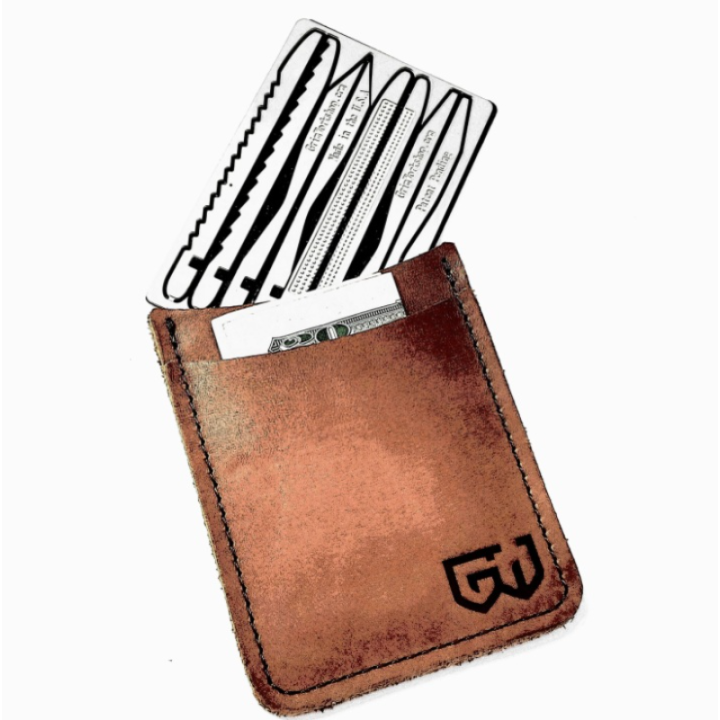 Grim Workshop - Tweezer Kit First Aid Card detail in wallet