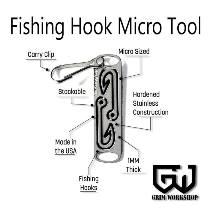 Grim Workshop - Fishing Hook Micro Tool detail