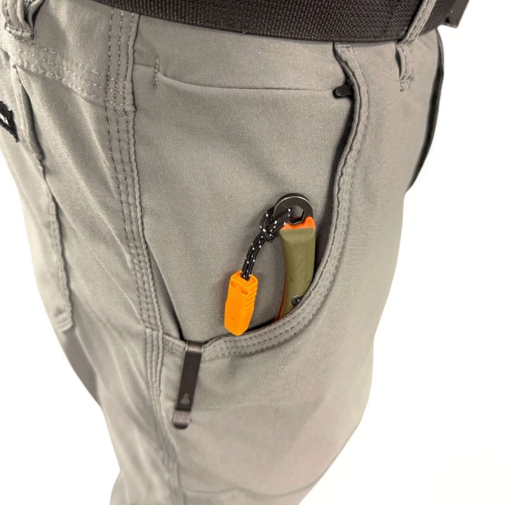 Outdoor Element Fixed Feather Knife Pocket Clip in pocket
