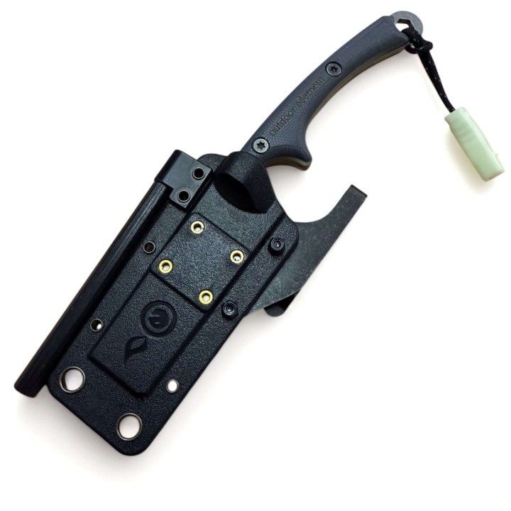 Outdoor Element Fixed Feather Knife Pocket Clip  on sheath