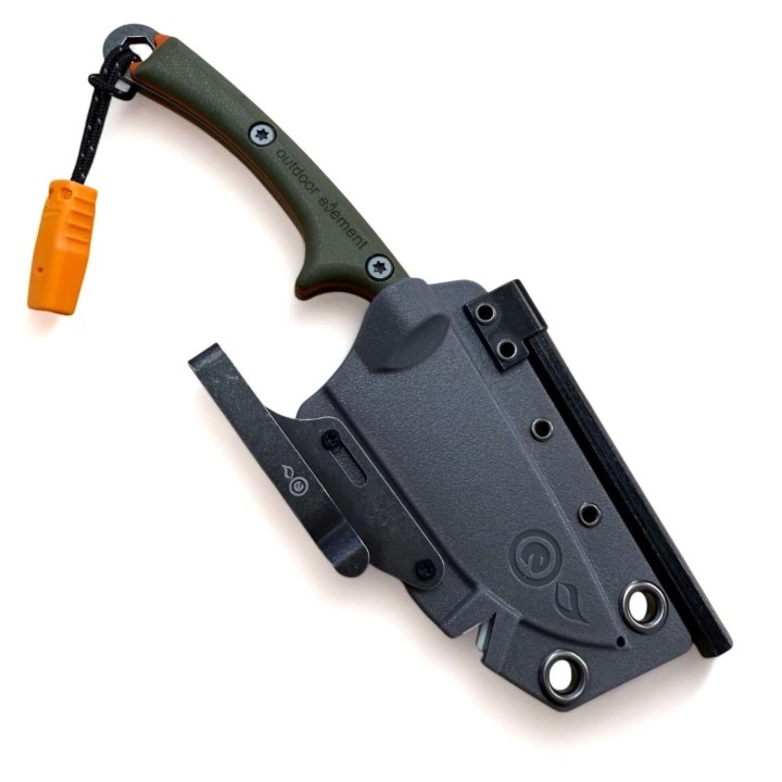 Outdoor Element Fixed Feather Knife Pocket Clip on sheath 3