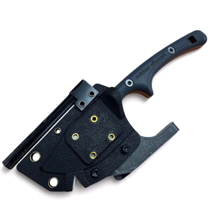 Outdoor Element Fixed Feather Knife Pocket Clip on sheath 7