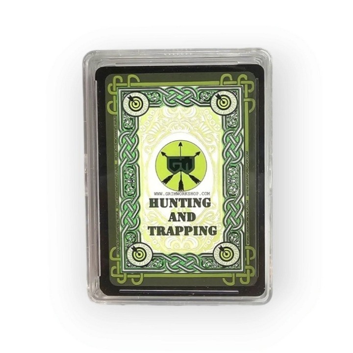 Grim Survival Playing Cards Hunting and Trapping Deck playing cards