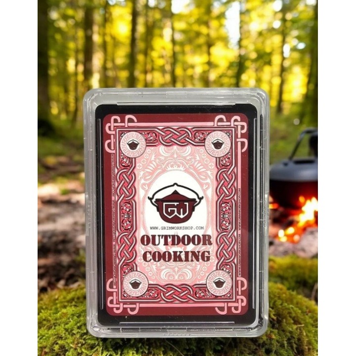 Grim Workshop Survival Playing Cards Outdoor Cooking and Water grilling roasting steaming braising spit roast grilling
