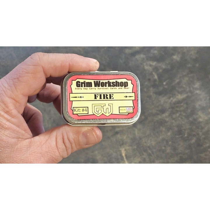 Grim Workshop Fire Starting PAK Kit : Compact Fire-Starting Power in Your Pocket