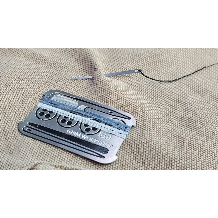 Grim Workshop Sewing and Repair PAK Kit spool pak sewing pak repair patch pak small tin carry