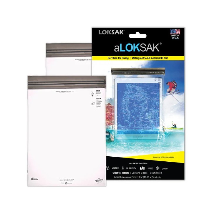 aLOKSAK Waterproof Bag 2 x aLOK2-8x11 waterproof bag