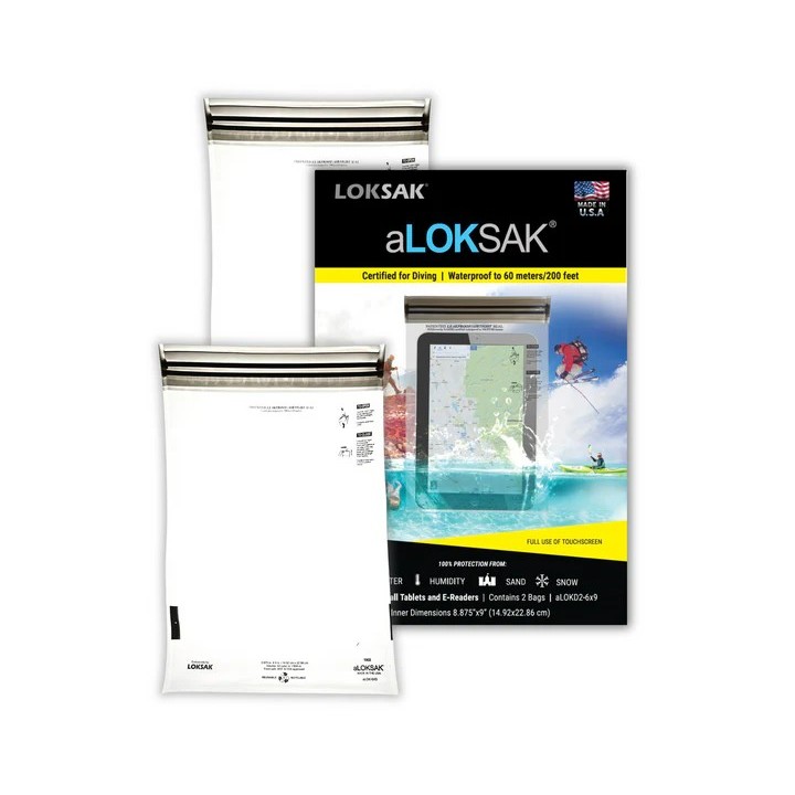 aLOKSAK Waterproof Bag 2 x aLOK2-9x6 waterproof bag