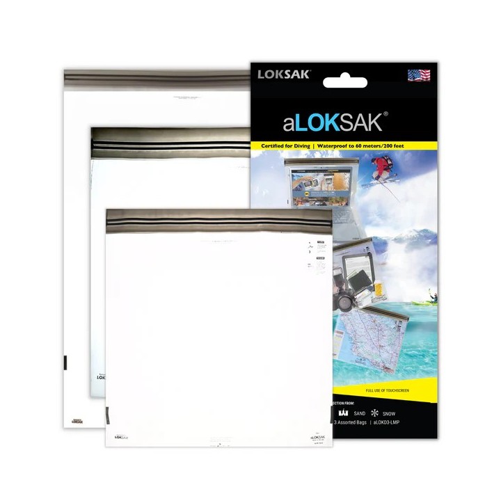 aLOKSAK Waterproof Bag aLOK4-LMP Large multipack set pack of three
