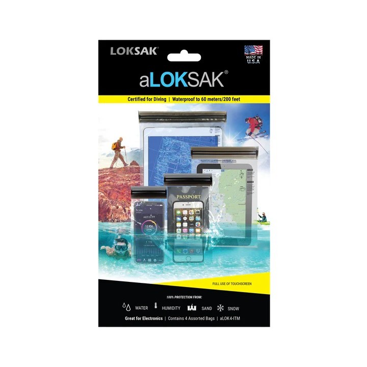 aLOKSAK Waterproof Bag aLOK4-ITM IT Applications Multi Pack set pack of four