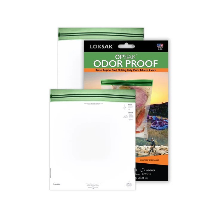 LOKSAK - OPSAK OP2-9x10 Odorproof Dry  bag resealable Recyclable storage bags 9x10