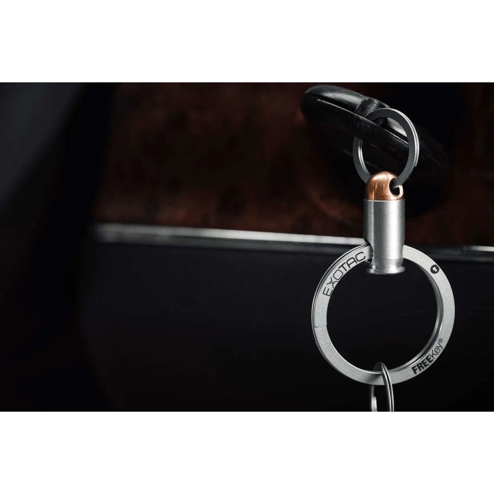 EXOTAC BMQR .380 Magnetic Quick Release Keyring in ignition