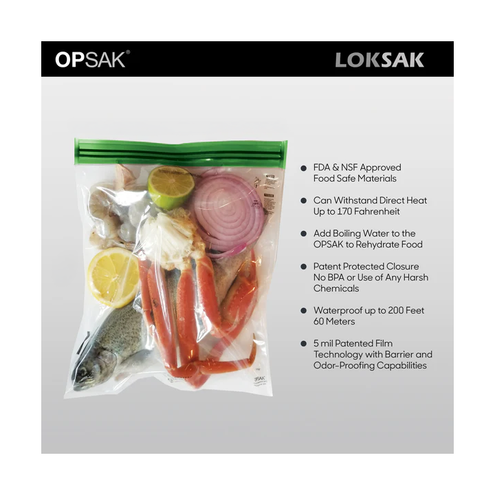 loksak OPSAK bag waterproof odor barrier bag with smelly food